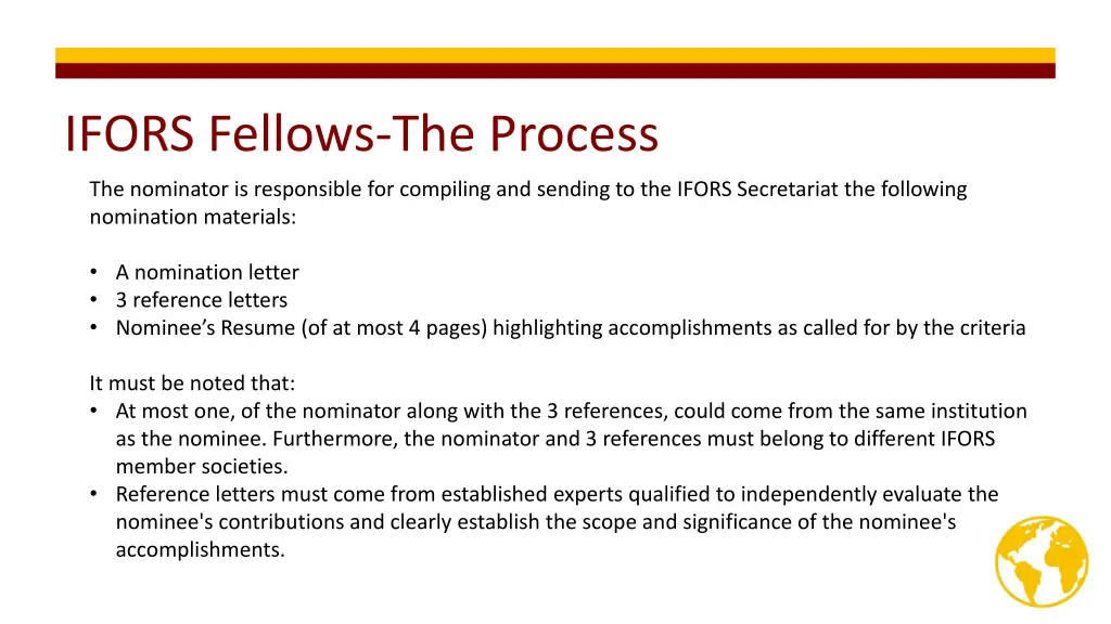ifors fellows the process