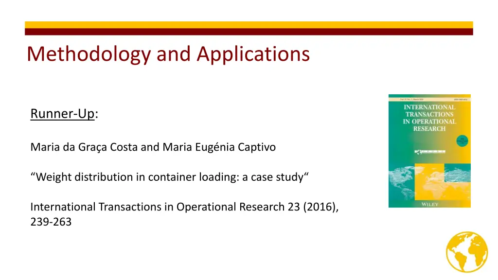 methodology and applications 1