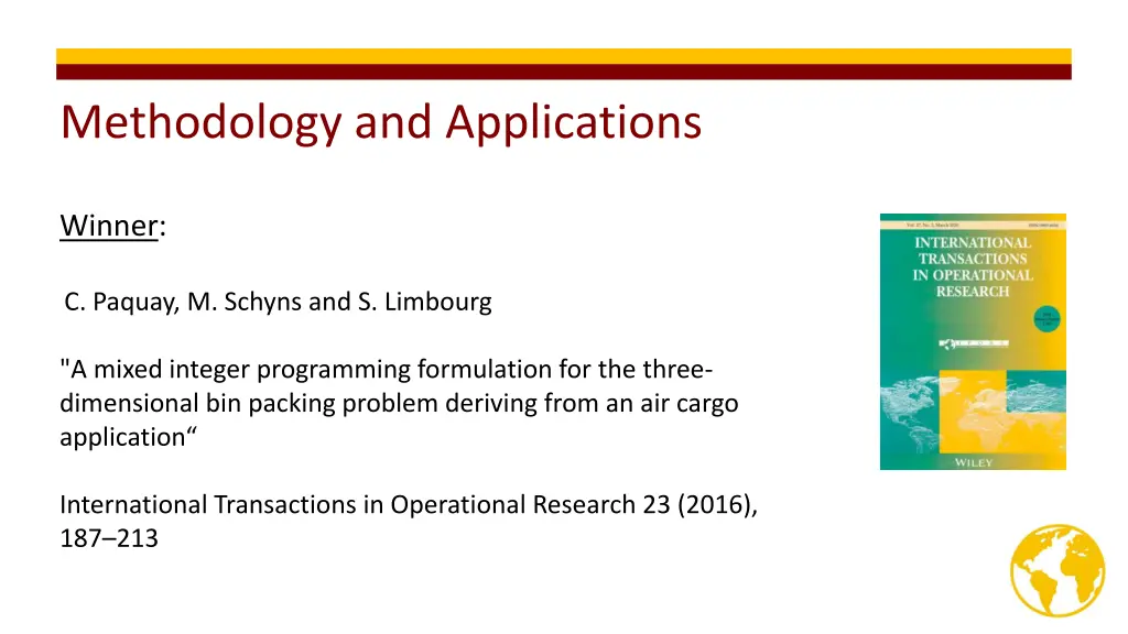 methodology and applications