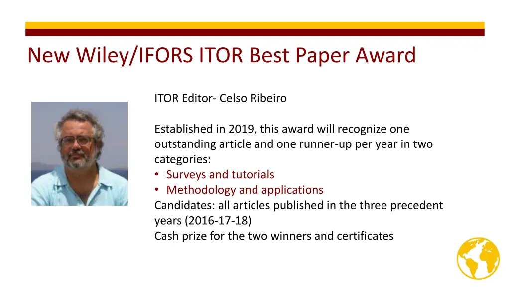new wiley ifors itor best paper award