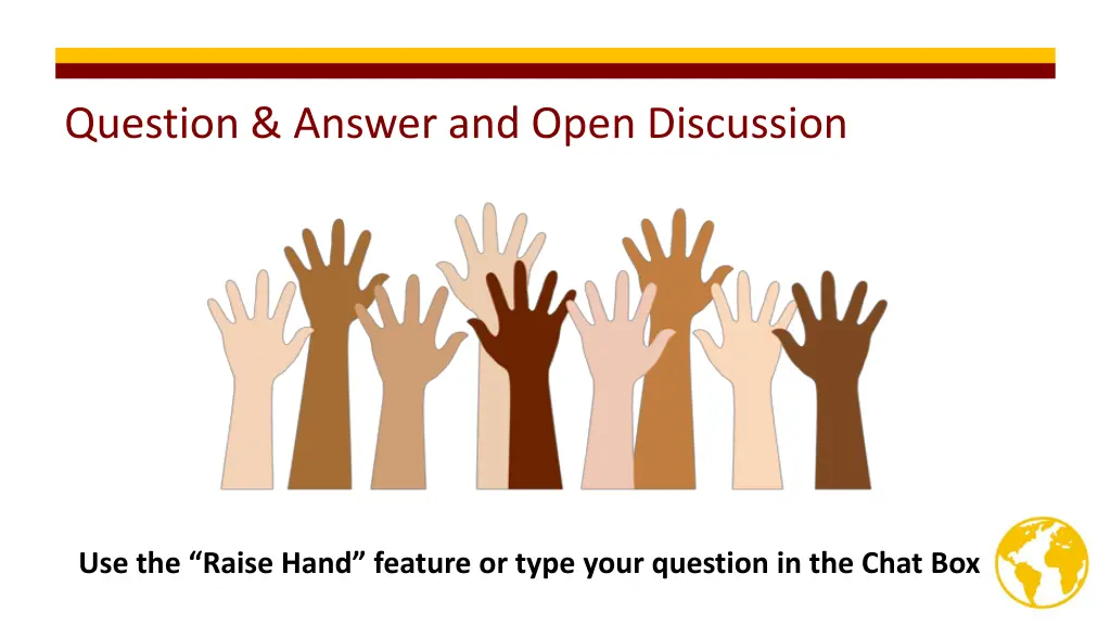 question answer and open discussion