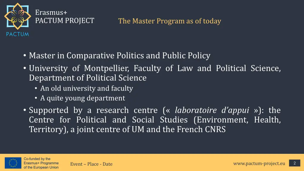 erasmus pactum project 1