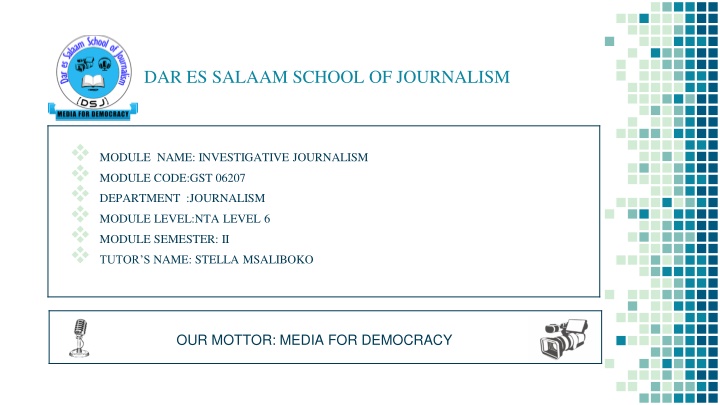 dar es salaam school of journalism