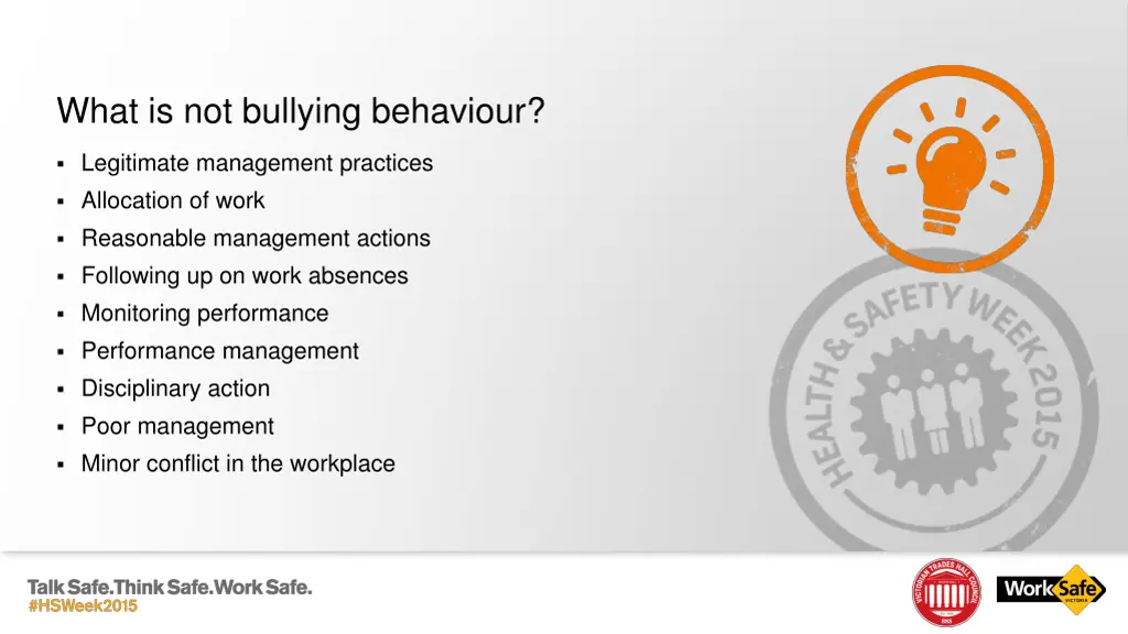 what is not bullying behaviour