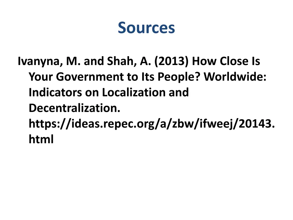 sources