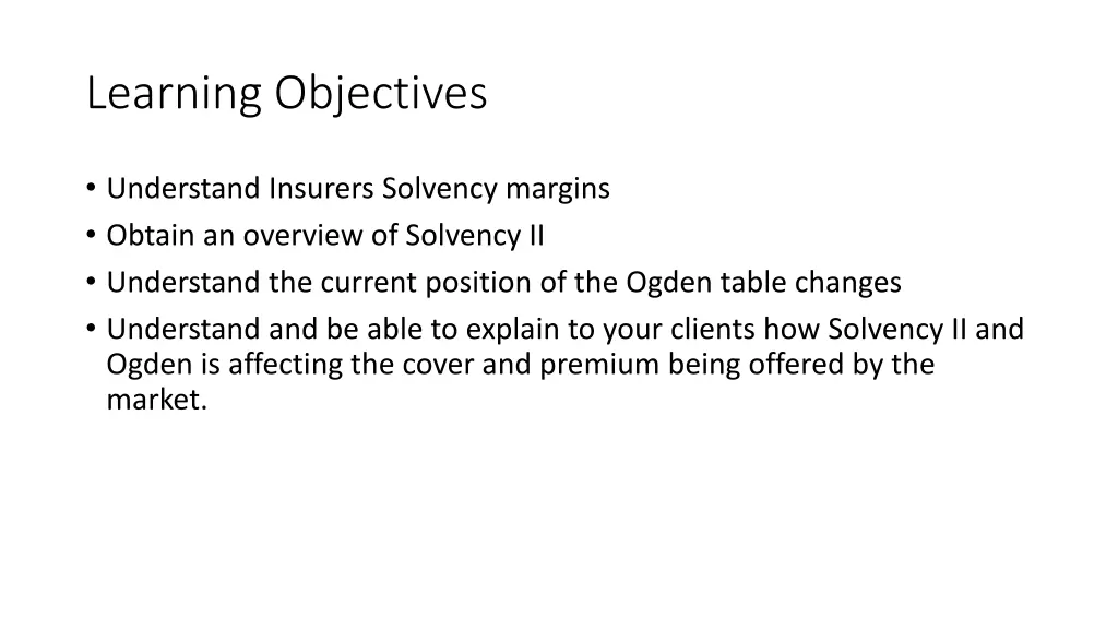 learning objectives 1