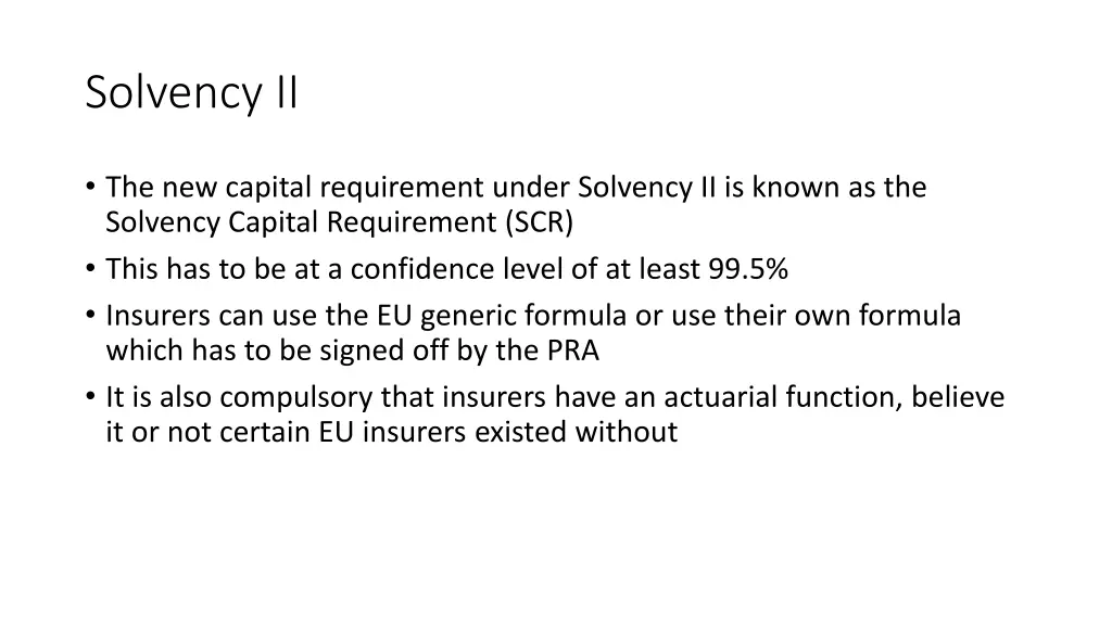 solvency ii 1