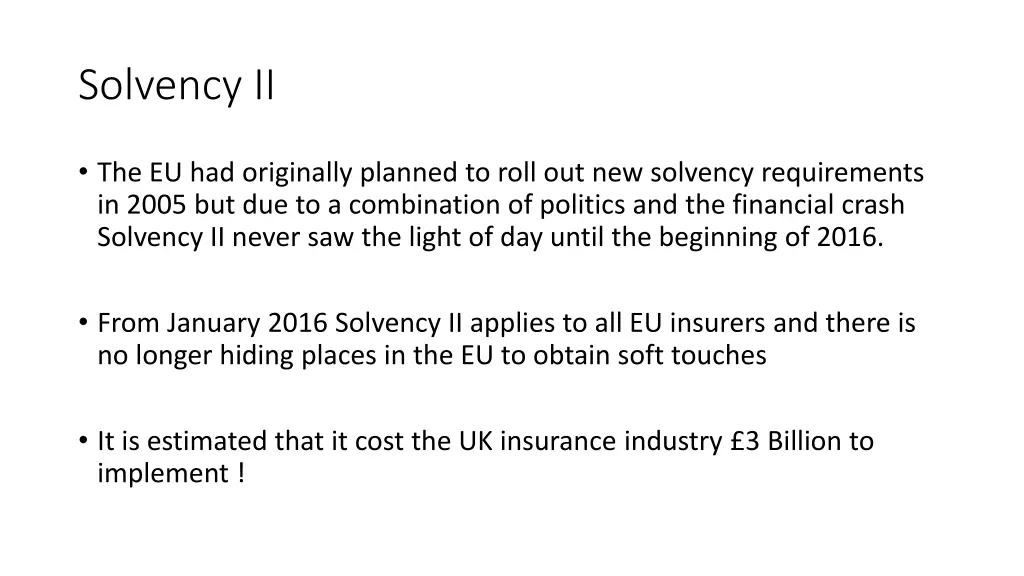 solvency ii