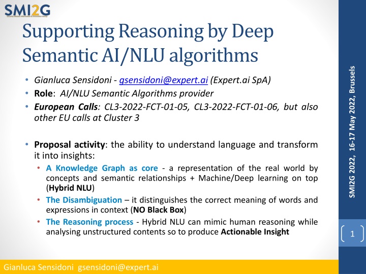 supporting reasoning by deep semantic