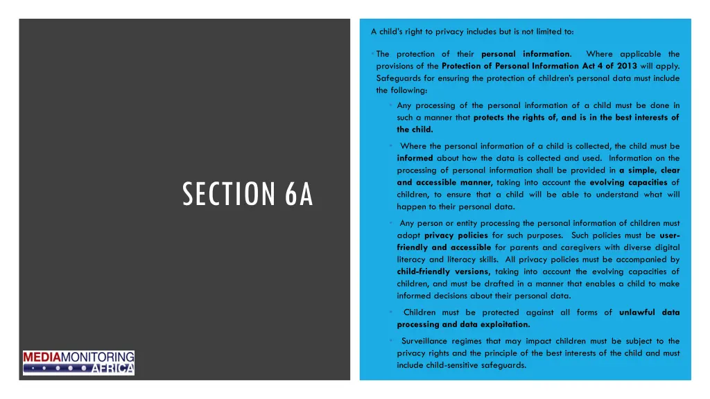 a child s right to privacy includes