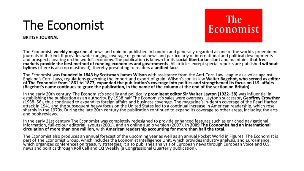 the economist the economist british journal