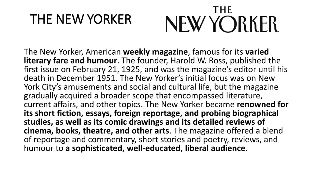 the new yorker the new yorker