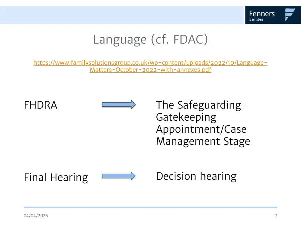 language cf fdac