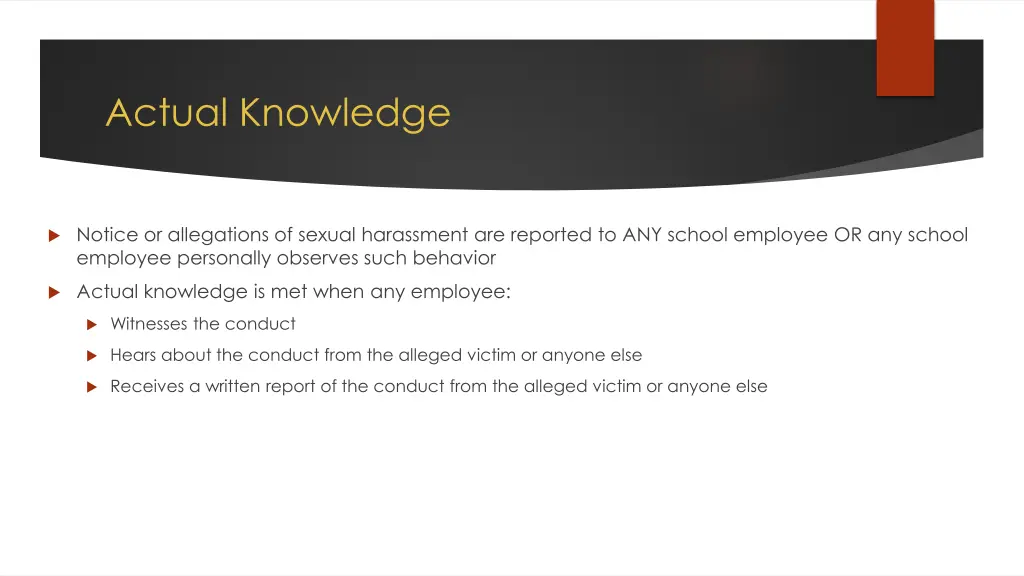 actual knowledge