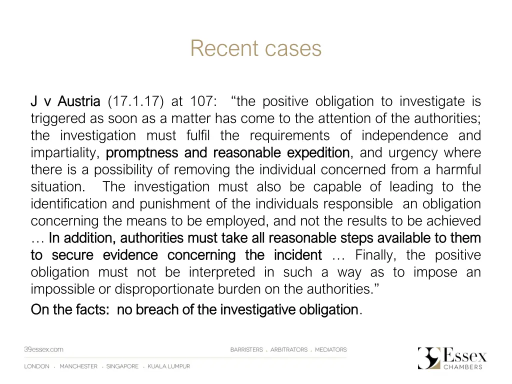 recent cases 1