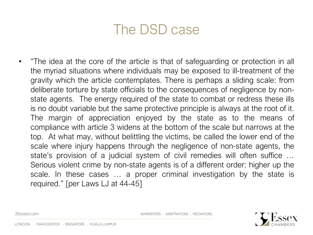 the dsd case 1