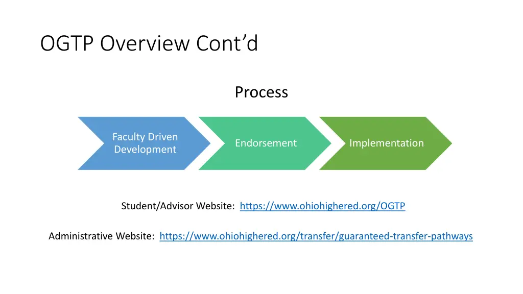 ogtp overview cont d
