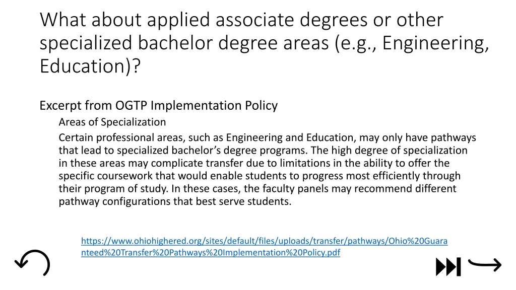 what about applied associate degrees or other