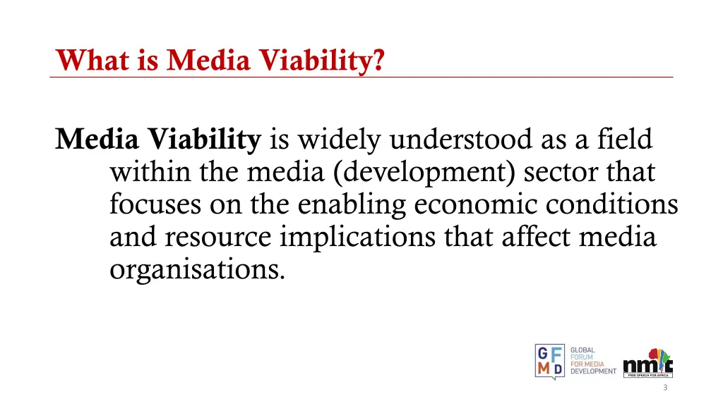 what is media viability