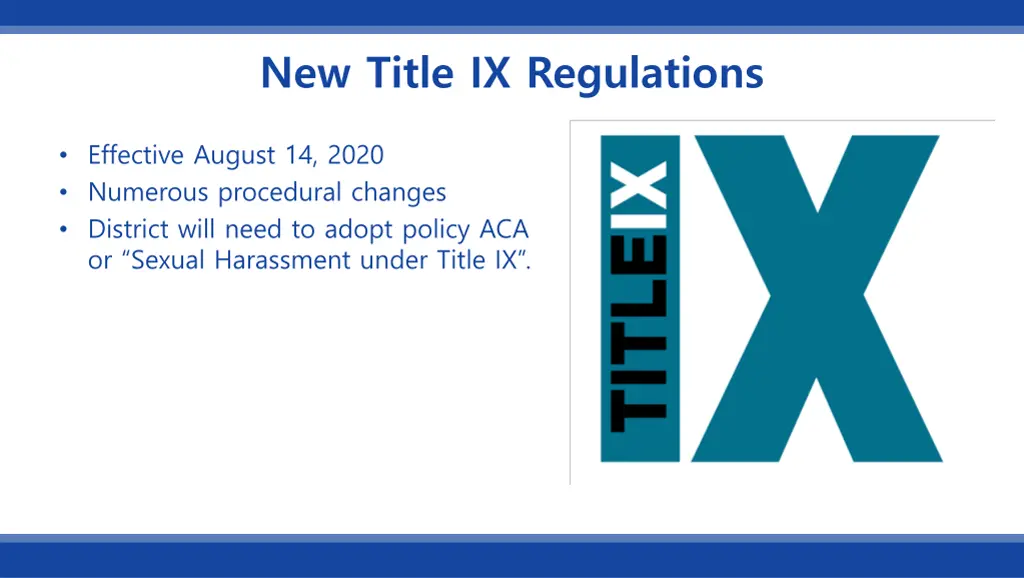 new title ix regulations