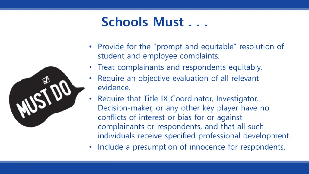 schools must
