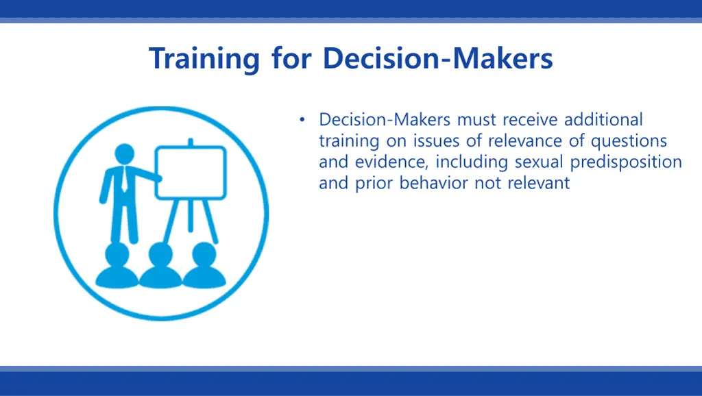 training for decision makers