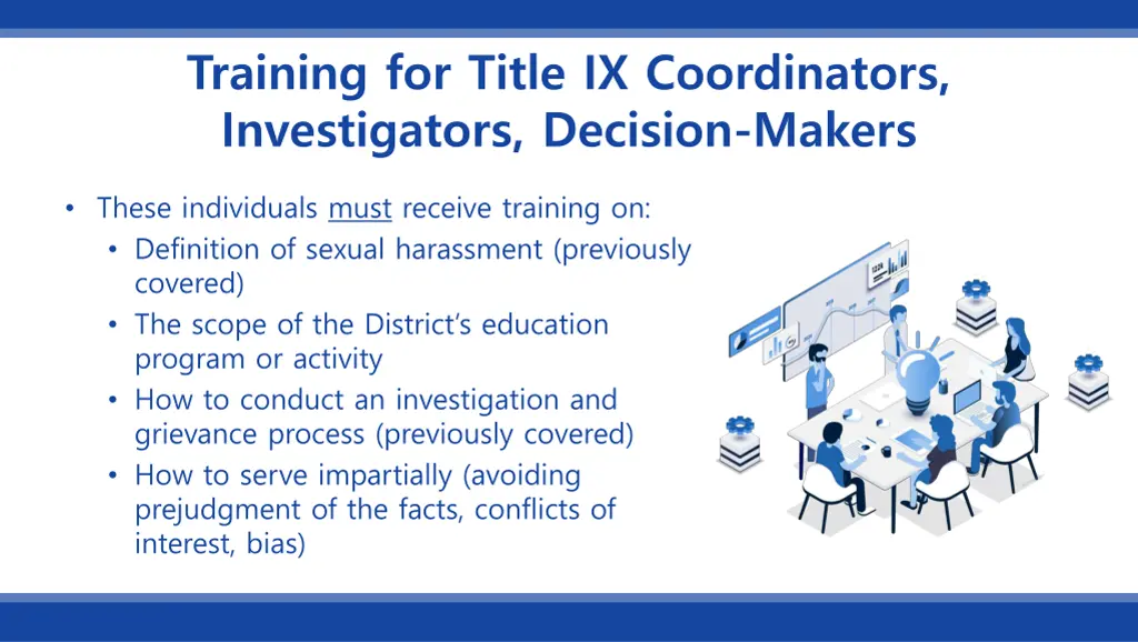 training for title ix coordinators investigators