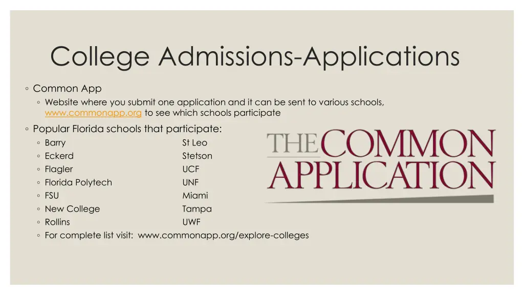 college admissions applications 1