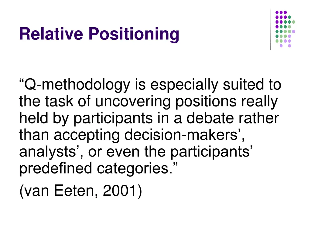 relative positioning