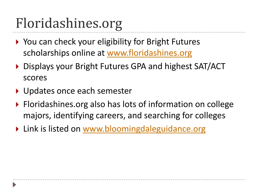 floridashines org