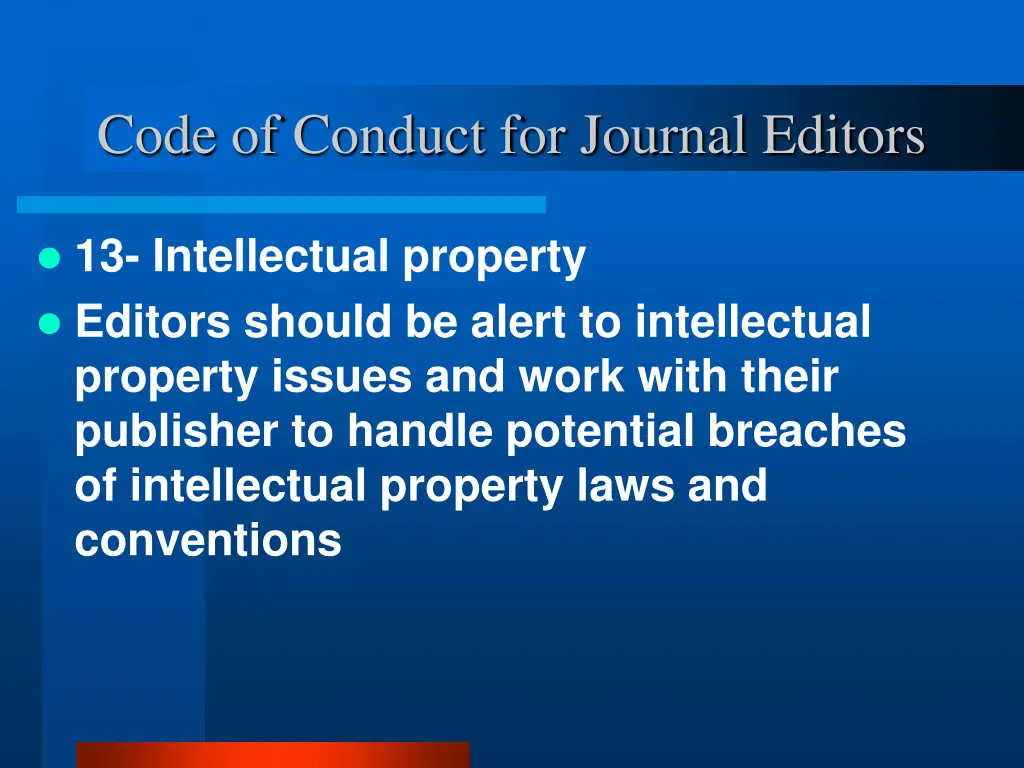 code of conduct for journal editors 15