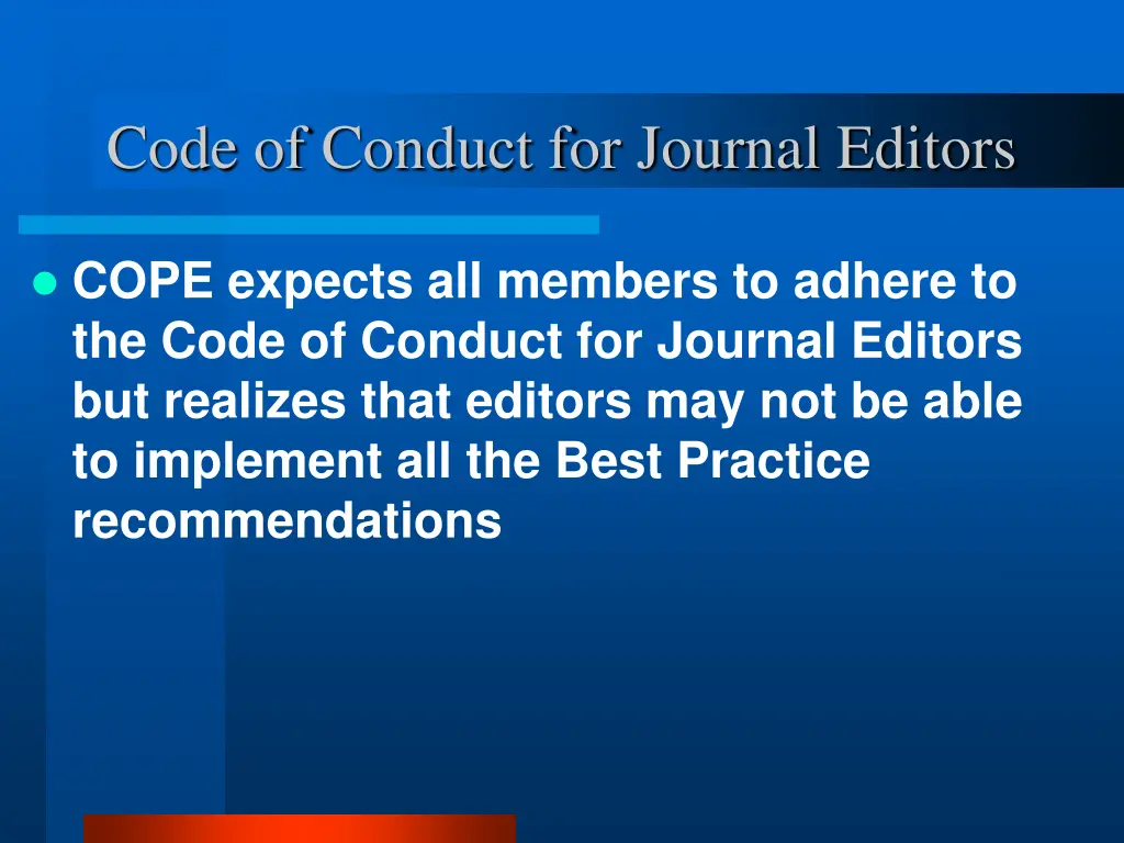 code of conduct for journal editors 2