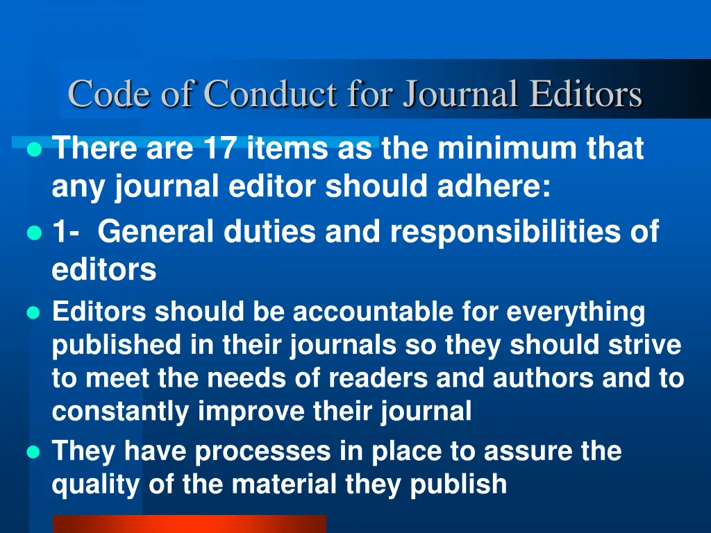 code of conduct for journal editors 3