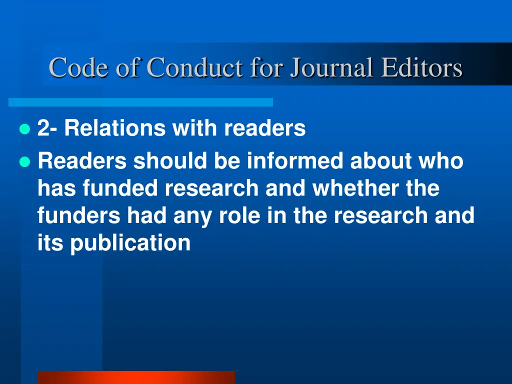 code of conduct for journal editors 4