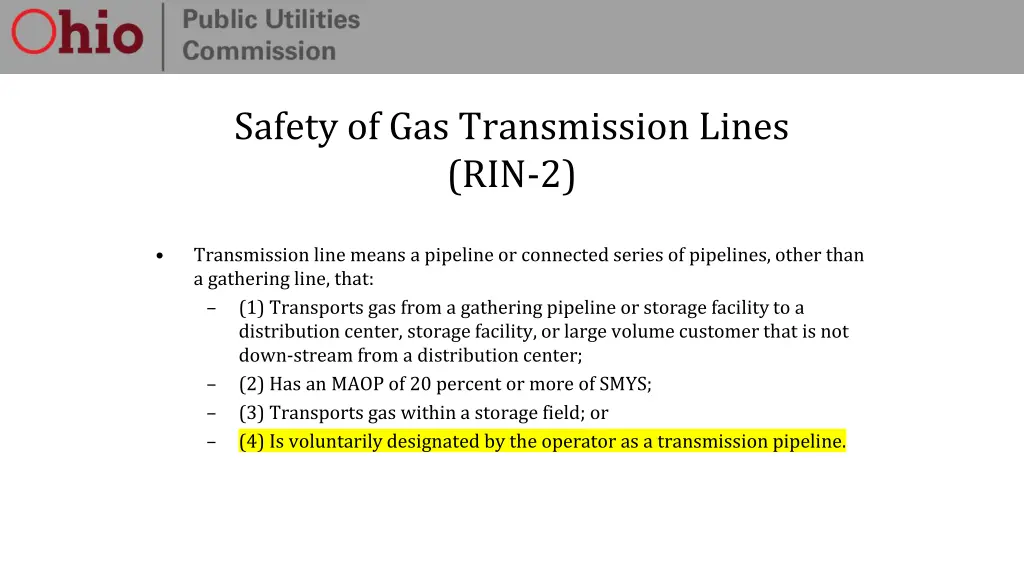 safety of gas transmission lines rin 2 4
