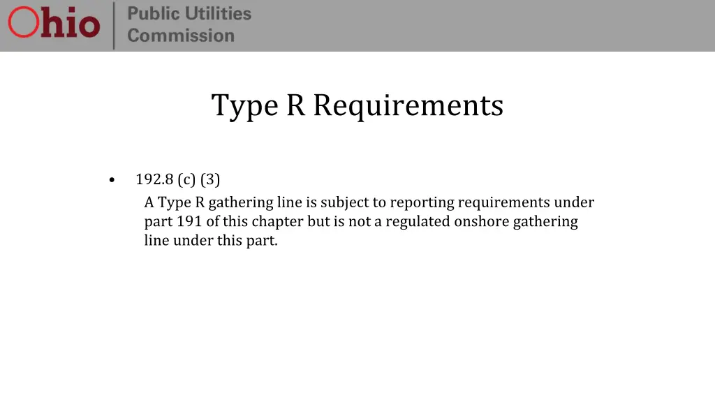 type r requirements
