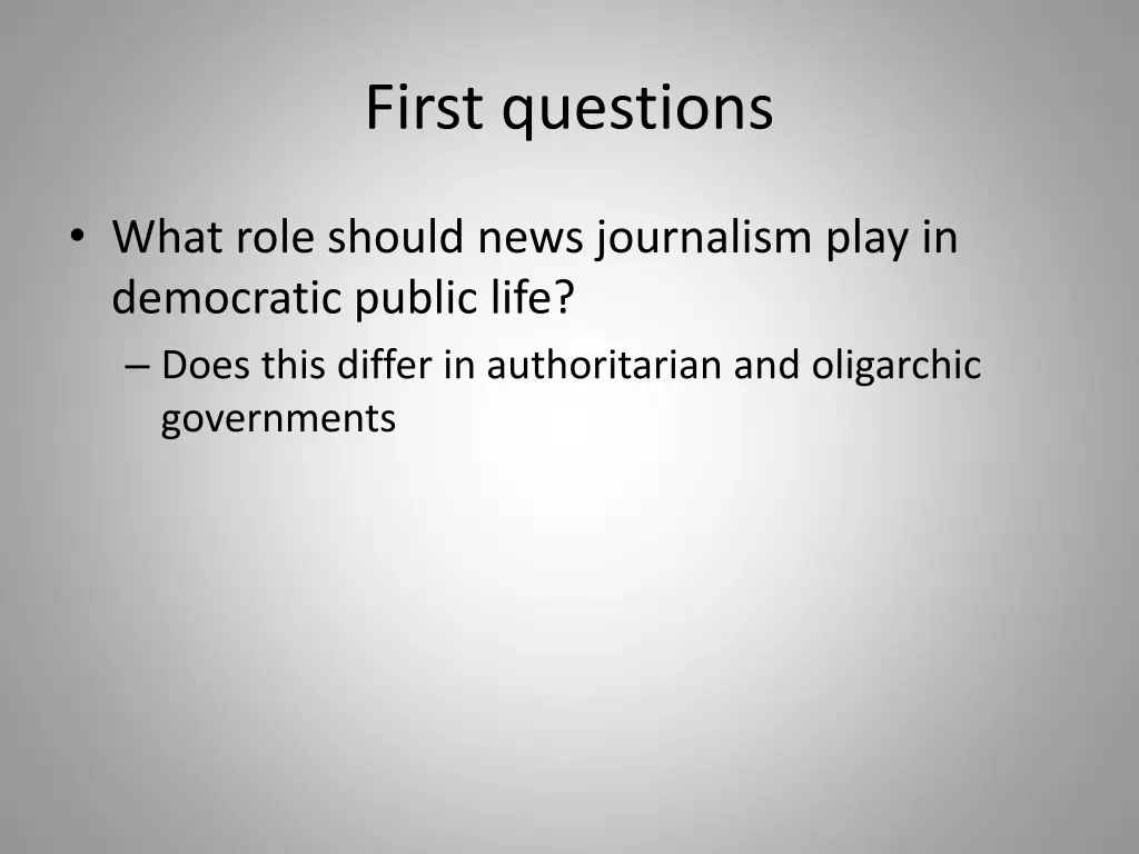 first questions 2