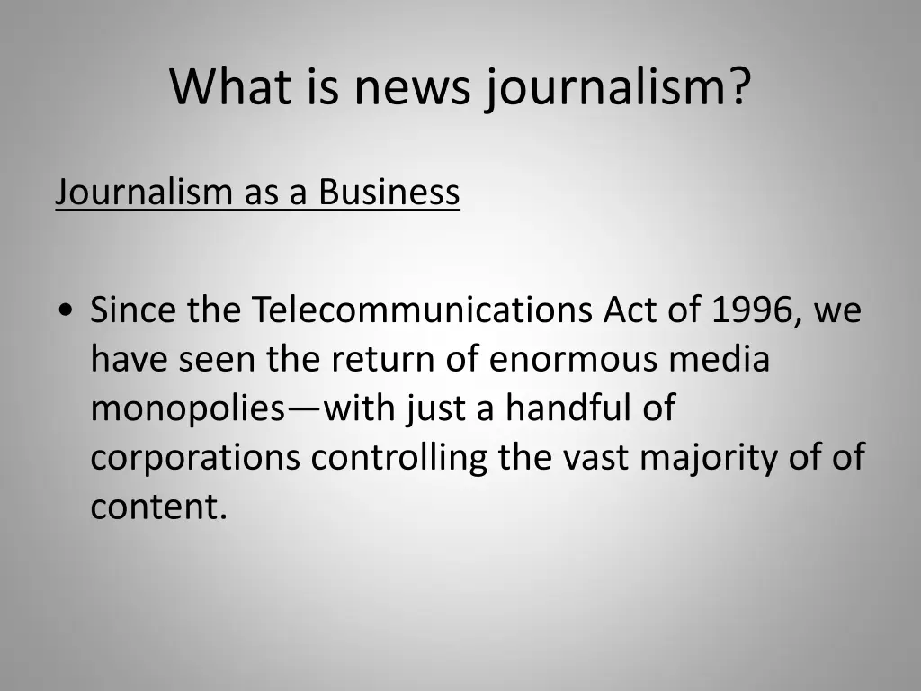 what is news journalism 11