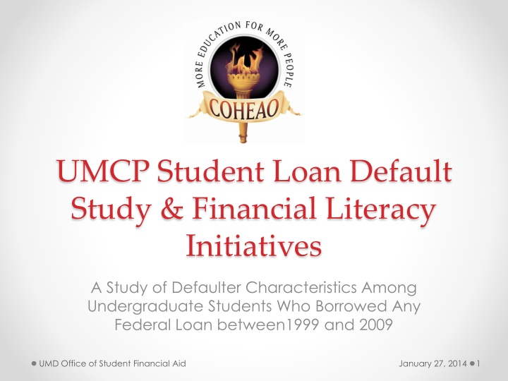 umcp student loan default study financial