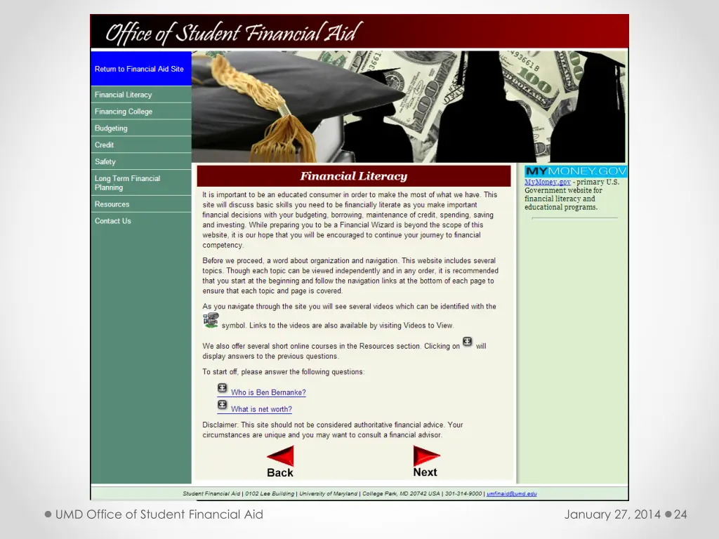 umd office of student financial aid