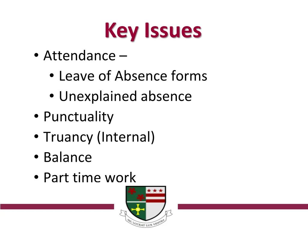 key issues