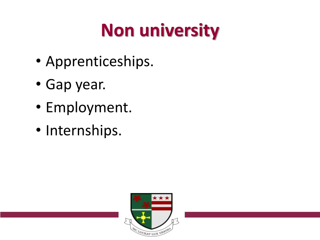 non university