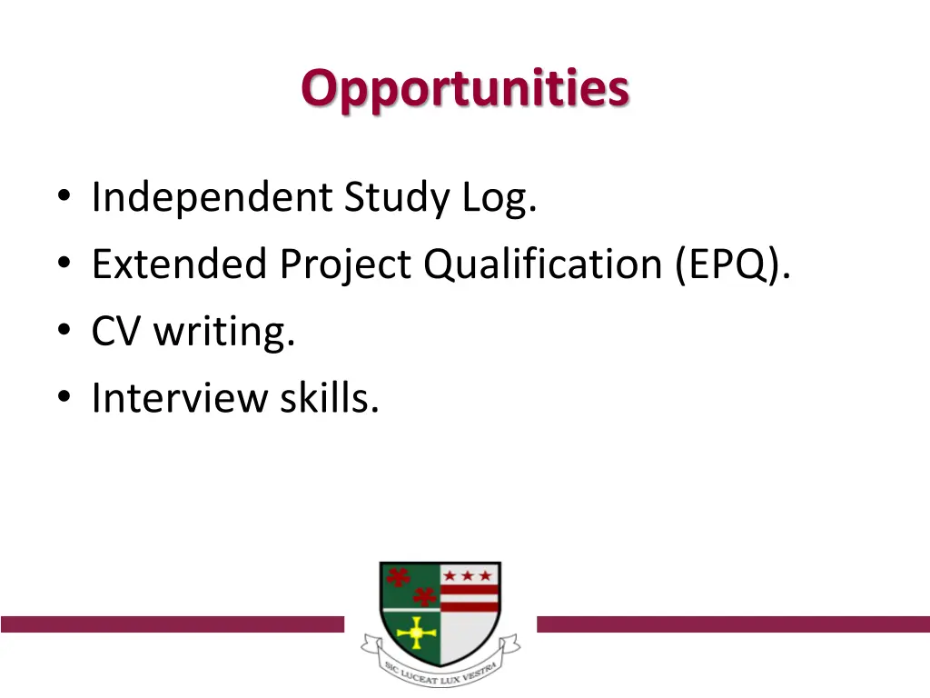 opportunities