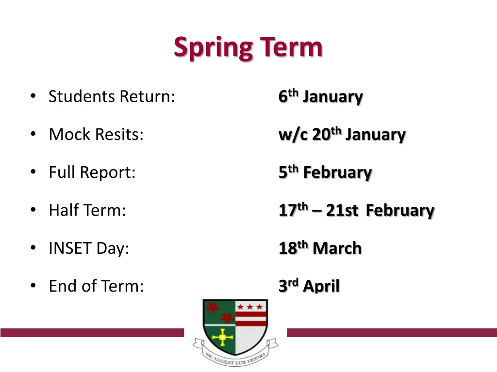 spring term
