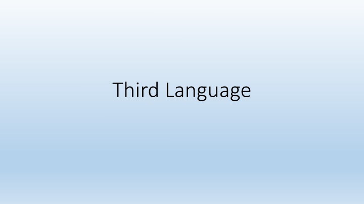 third language