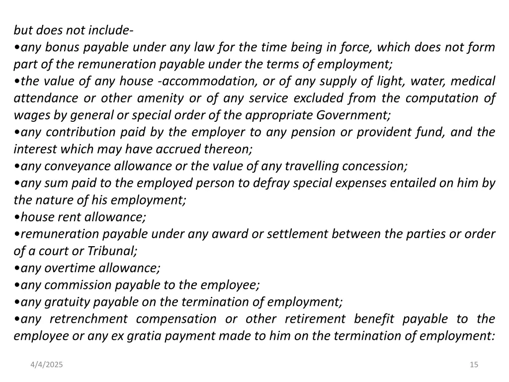 but does not include any bonus payable under