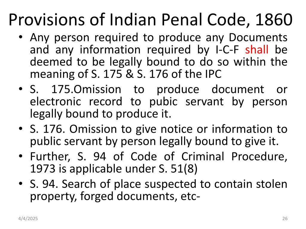 provisions of indian penal code 1860 any person