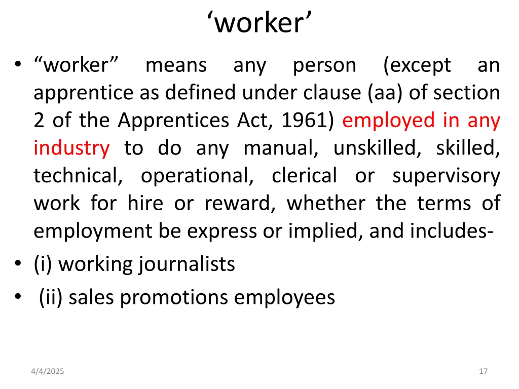 worker