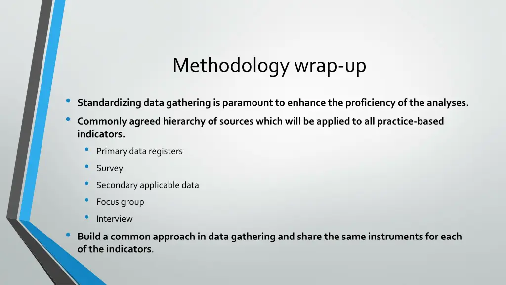 methodology wrap up