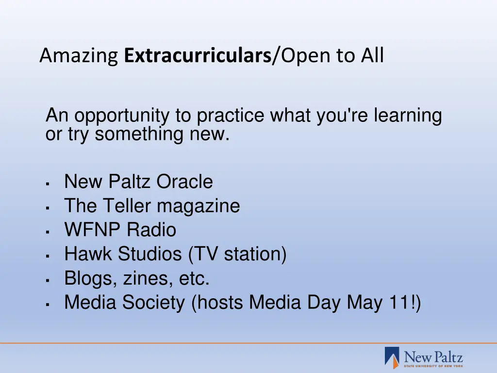 amazing extracurriculars open to all